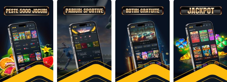 Instalează aplicația mobilă Casino Spinner și accesează peste 5000 de jocuri, pariuri sportive și jackpoturi oricând 