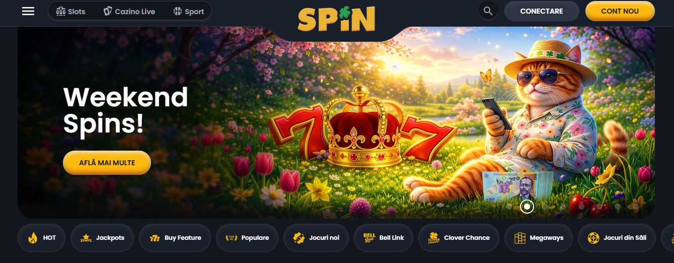 Vizitează pagina principală Casino Spinner și profită de promoția